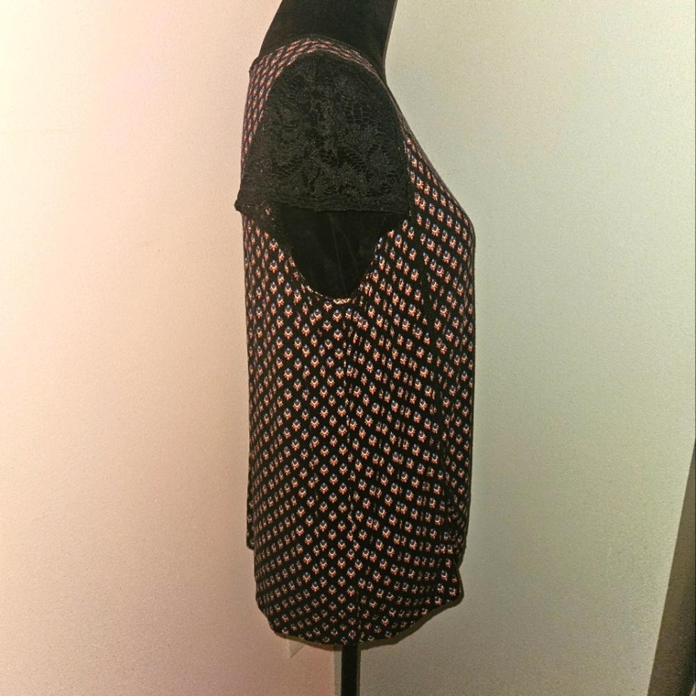 Rafaella Colorful Paisley Top - Size Large - Picture 4 of 7